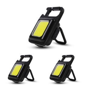 (5/4/3/2/1PCS) พวงกุญแจไฟฉาย ไฟฉาย LED ขนาดเล็ก แบบพกพา ไฟฉายฉุกเฉิน COB