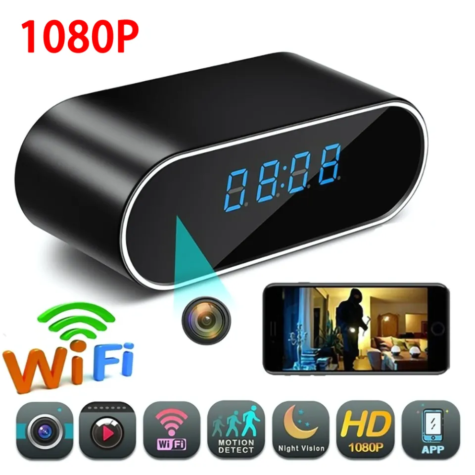 MC Spy Camera Hidden Camera in Clock WiFi 1080P Video Recorder