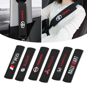 【COD+IN STOCK+Fast Delivery】2pcs Car Seat Belt Pads Shoulder Sheath Universal Car Seat Belt Cover Black Cotton Car Shoulder Protector Strap Pad Cushion Cover Car Seat Belt Shoulder Pads Strap Harness Covers Shoulder Pad Seat Belt Cover Shoulder Pads