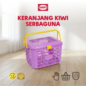 SHINPO Keranjang Plastik Serbaguna Tenteng Storage Kiwi Multipurpose Basket Tempat Penyimpanan SPO-SIP-343