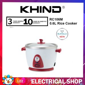Khind Anshin (Red Alpha) Rice Cooker 0.6L RC106M / RC106M(PW) / 1.0L RC110M / RC110M(PW) Pearl White / 1.8L RC118M / RC118M(PW) / 2.8L RC128M Periuk Nasi