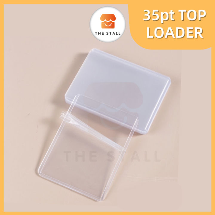 35pt Clear Toploader Card Holders – Rigid Trading Card Protector, PVC ...