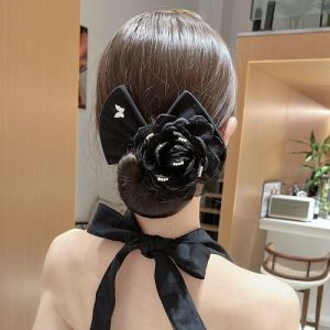 Soft Wire Coil Hair Device Ball Head Adult Flower Bud Lazy Twist Chuck Flower Hairpin 2022 Back Head Bow Hair Accessories