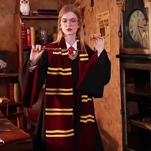 1014 Harry Potter Costume Magic Robe cosplay Clothes Halloween Cloak Cloak Peripl Childrens Clothing School Uniform