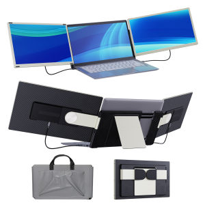 [Easybuy88] OFIYAA 15.6inch P2 S6 Portable Triple Monitor DIY Screen Combination For Laptop Screen Extender Portable Dual Monitor Resolution 300cd/㎡ FHD 1080p Laptop Monitor Supported MAC/Windows/Android/Linux/Chrome OS/Mobile Phone