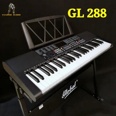 Classic audio Yamaha Keyboard Global GL 288 piano keyboard with stand free songbook -With 1 Year Warranty (Original)