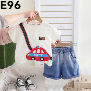 Terno for Kids Boy Cute Car Sling Design Casual Wear 1-5yrs old E96