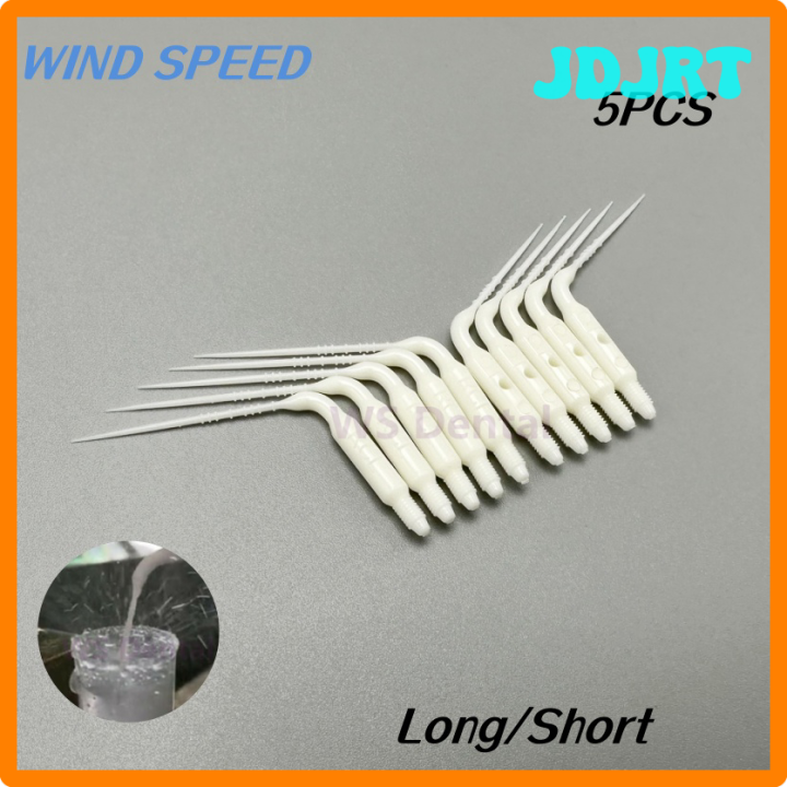 JDJRT 5pcs Dental Plastic Sonic Powered Endo Irrigation Tips for VDW