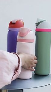 Water bottle 304 stainless steel thermos cup Creative bouncing fruit cup outdoor high appearance level portable Sports water bottle