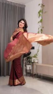 MK1350 SAREE New Arrivals banarasi Silk Sarees Elegant Zari Woven Sarees with Attached Blouse Piece