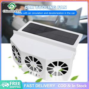 [Fast Delivery] Car Ventilator Solar Powered Car Exhaust Fan Cools Down and Eliminates Peculiar Smell Window Mounting for Most Cars