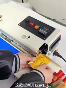 L1 Fully Automatic Food Bag Sealer Commercial Sealing Machine with Date Printer Mini Sealer