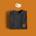 UMAY Shirt T-Shirt Black and White Men Women Unisex. 
