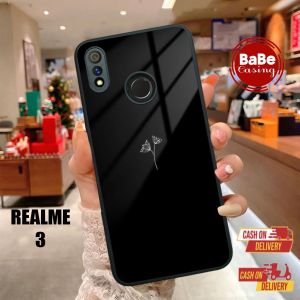 Casing Realme 3 Case Terbaru Black Cute Kesing Realme 3 Hardcase Softcase Glossy