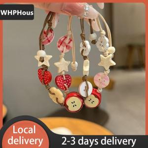 [COD] WHPHous Ship within 24 hours Vintage Star Ceramic Braided Rope Bracelets For Women Girls Sweet Bohemian Style Adjustable Bangles Jewelry Accessories Gifts