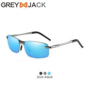 Grey Jack Kacamata Hitam Sunglasses Polarized Anti Silau UV400 Model Sport Aluminium Magnesium 3043L