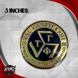 EA Tau Gamma Phi Bendable Emblem for Motorcycles