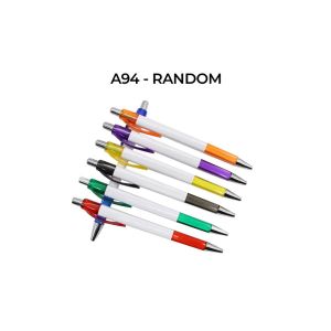 LD-A94 Pulpen Plastik 1MM Pen Promosi Segi Empat / Pena Cetekan Pulpen Alat Tulis Kantor Souvenir