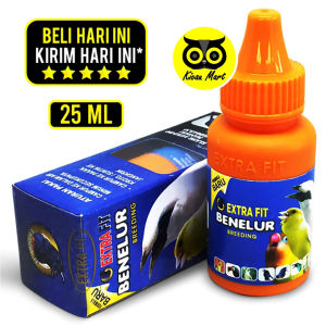KICAU MART Vitamin Extra Fit Extrafit Benelur Obat Breeding Ternak Burung Kenari Murai Lovebird Kacer Perkutut Btbnlps