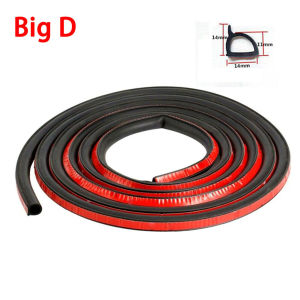 Gioăng Cao Su Chữ D Nẹp Cửa Ô Tô Chống Ồn - Chống Bụi - Chống Thoát Khí Điều Hòa cuộn 5 Mét