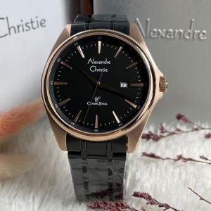 (BISA COD) Jam Tangan Pria Dan Wanita Alexandre Christie AC 8661 AC8661 Original Garansi Resmi 1 Tahun - Stainless Steel