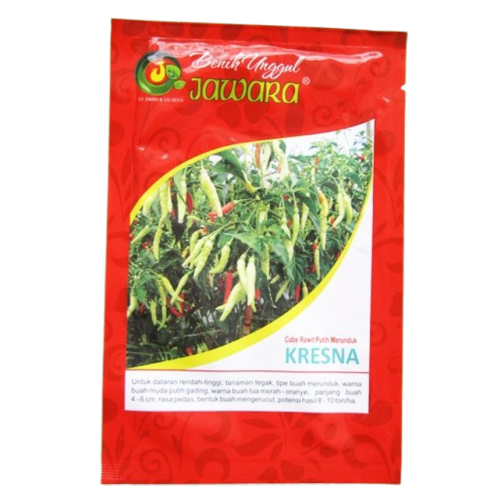 cabe rawit putih merunduk KRESNA PACK 10 GRAM benih bibit cabai jawara tanaman sayur unggul 2300 bj