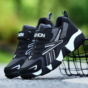 ฤดูใบไม้ผลิ2024รองเท้าเด็กรองเท้าผ้าใบเด็กกันน้ำกันลื่นรองเท้าวิ่งกลางแจ้งทนต่อการสึกหรอโรงเรียนประถมนักเรียนรองเท้ากีฬาข้อต่ำขนาด28-40อายุ6-16ปี