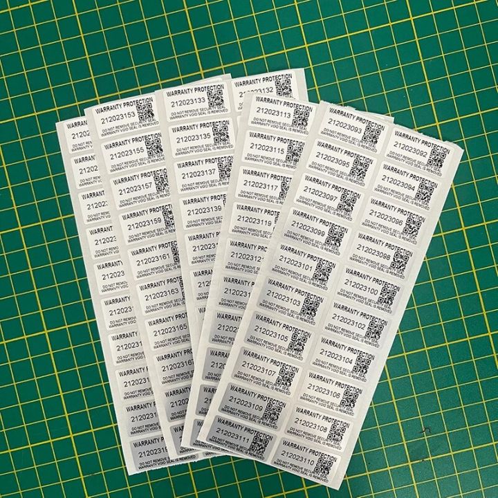 [wssno] 100pcs Protective Warranty Stickers 30mm x 15mm Security Seal ...