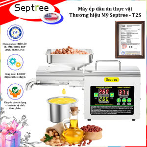 Máy ép dầu ăn thực vật chuyên dụng dùng trong gia đình. Thương hiệu cao cấp Septree - T2S