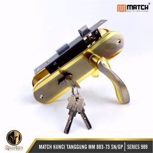 Handle Gagang Kunci Pintu Rumah Set Tanggung 20 cm Stainless Match MM 883-73 Garansi