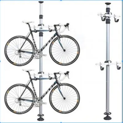 [✅SG Ready Stock] Bicycle Rack Hanger Triple Bike Stand Shelf Floor to Ceiling