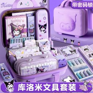 Christmas Gift Halloween Hot Sanrio Stationary Set Kuromi Kawaii Cartoon Stationery Big Gift Package Hello Kitty Cute Cartoon Child School Supplies Suit