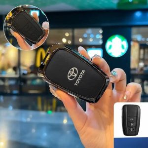 Zinc Alloy Leather Car Key Case Key Holder Keychain Key Holder For Toyota All-New Corolla Altis / Cross / Camry Corolla Cross GR Sport Cross Hybrid 2025