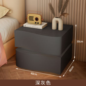 [CozyNest ]Smart bedside cabinet made of solid wood suitable for home bedrooms featuring simple modern and luxurious style with a high-end feel. Small-sized.