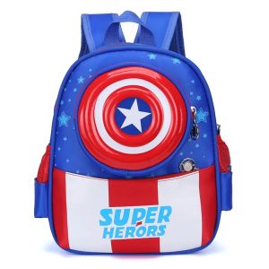 MallKita Tas Sekolah Anak Laki-laki SD TK Captain Amerika USA Tas Anak Kartun Caracter Super Hero
