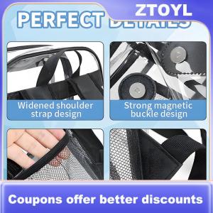 【ZTOYL】 Ba lô trong suốt túi lưu trữ trong suốt sinh viên bookbag Túi lưu trữ túi rõ ràng bãi biển túi làm việc trường học
