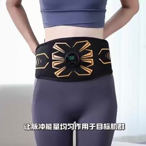 AE New ems Abdominal training device with micro-current for lazy people to reduce fat slim down the belly and shape the waist abdominal muscle patch fitness equipment