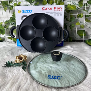 Cake Pan SUGGO 4 Lubang Cembung Cetakan Kue Wajan Kue Loyang Kue Snack Maker
