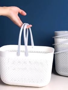 Portable Tote Shower Basket Bathroom Storage Caddy Organizer Bin COD