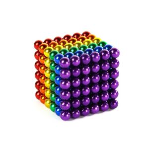 SG[Ready Stock] 5mm Magnetic Ball Magic Toys Kid Toys Magnetic Ball Decompression colorful Rubiks Cube splicing toys