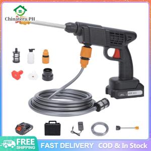 [Fast Delivery] Pressure Washer Heavy Duty Portable Cordless Pressure Washer Spray  Rechargable Sale Lithium Battery Charge Car Washing For Motorcycle Electric Tool Car Washer High Pressure 220v With Foam Car Washer Machine Portable Made In Japan
