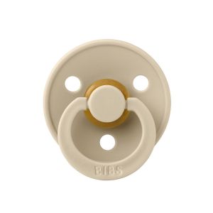 BIBS Colour Baby Pacifiers l BPA-Free Natural Rubber Latex Pacifier l Round Nipple l Made in Denmark