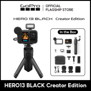 GoPro HERO13 Black Creator Edition Action Camera Video 5.3K60/ 4K 120   HyperSmooth 6.0 HLG-HDR Video Rugged + Waterproof to 33ft (10m) Burst Slo-Mo GPS[1 Year Warranty]
