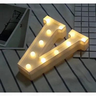 【Local shipment】26 Letters Led DIY Battery Operated Alphabet for Wedding Home Party Bar Decoration Birthday party Rave Christmas decorative lights