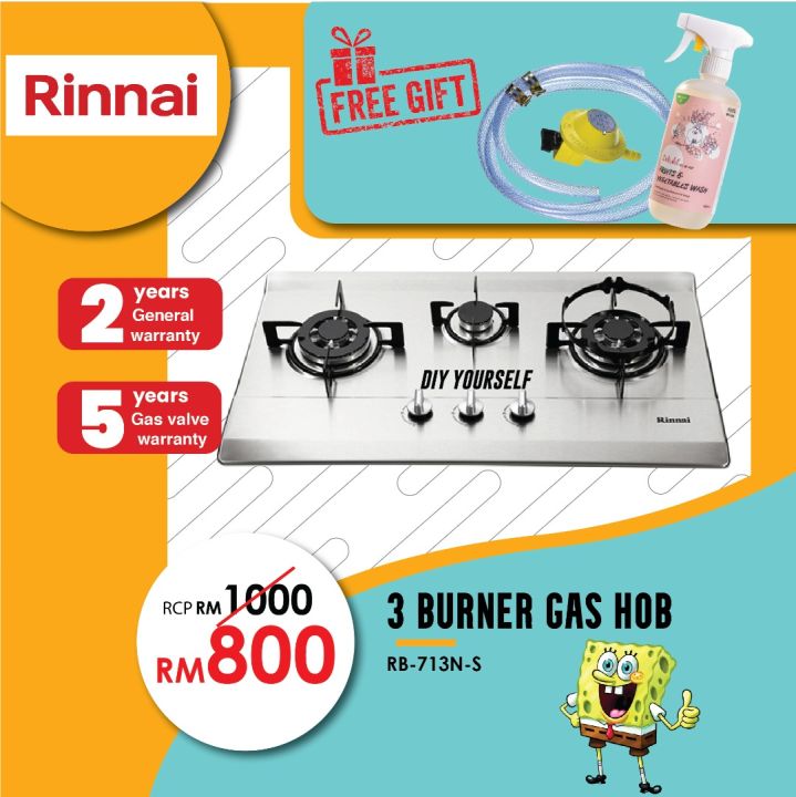 Rinnai Table top cooker / Kitchen stove / Tungku dapur / Gas stove