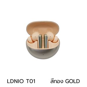 LDNIO T01 ชุดหูฟังบลูทูธไร้สาย เกมมิ่ง เสียงเตอริโอ เวอร์ชั่น 5.3 TWS wireless Bluetooth Gaming stereo in-Ear Mini Earphone ประกัน 1 ปี