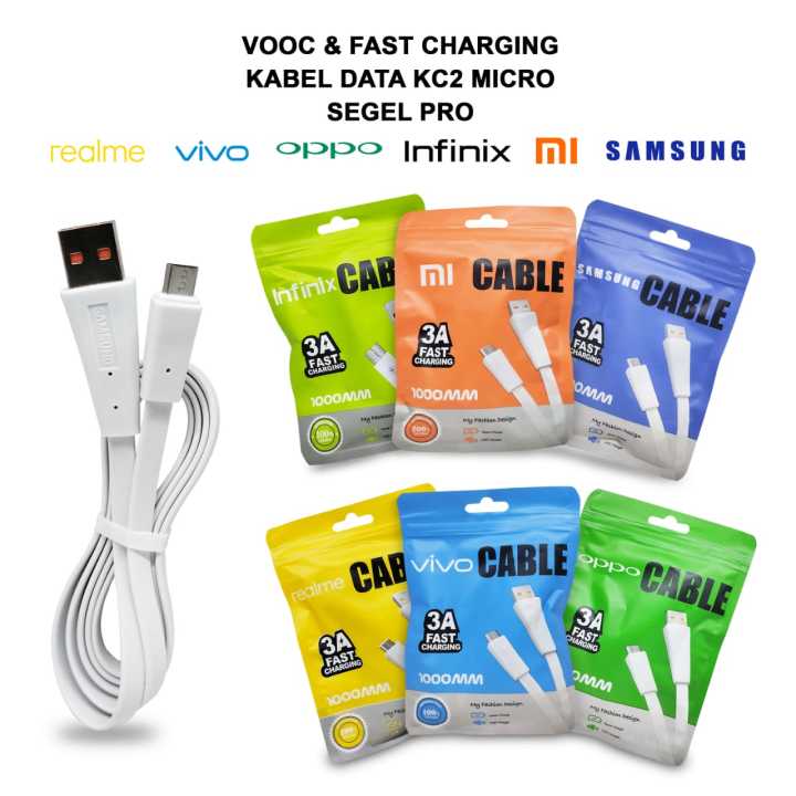 VOOC FAST CHARGING KABEL DATA BRAND KC2 ORIGINAL PRO ALL MERK BENUA vooc-fast-charging-kabel-data-brand-kc2-original-pro-all-merk-benua