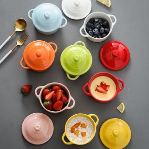 Bát Sứ Set Bát Đĩa Decor Bộ Nồi Sứ Mini Dễ Thương Bát Ăn Cơm Đẹp S34