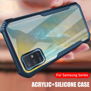 Acrylic Airbag Shockproof Phone Case for Xiaomi 14T 13T Redmi Note 14 12S 4G 10 10S 11S 11 13 14C 13C 12 Pro Plus + 5G China and Global Version Redmi 10 2022 12C Redmi A5 A4 A3 A2 Plus A1 +