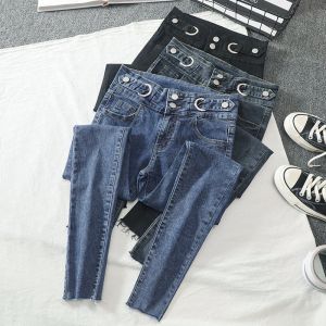 Jeansnjune Celana Jeans Wanita Skinny High Waist Premium Korean Style